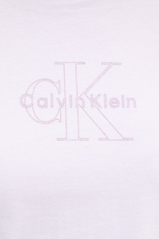 Calvin Klein Jeans t-shirt damski bawełniany LV047F831G fioletowy