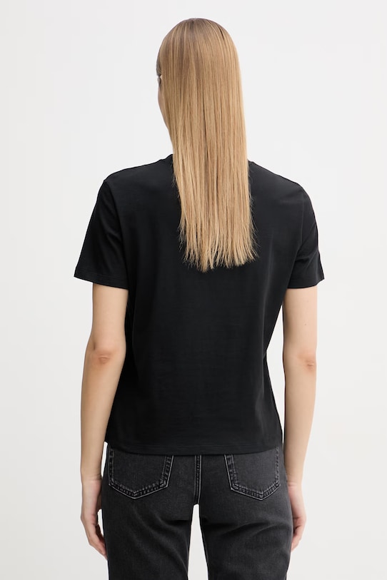 Odzież Calvin Klein Jeans t-shirt damski bawełniany LV047F831G czarny