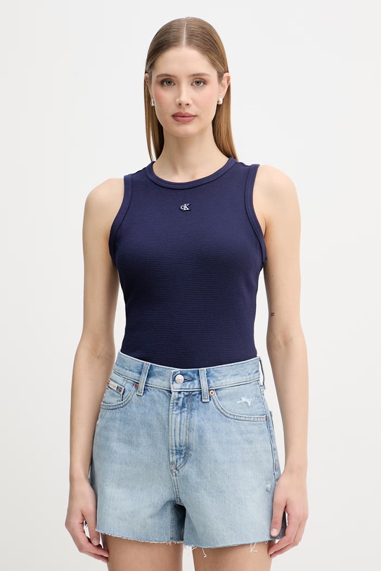 Calvin Klein Jeans top damski granatowy LV047F232G