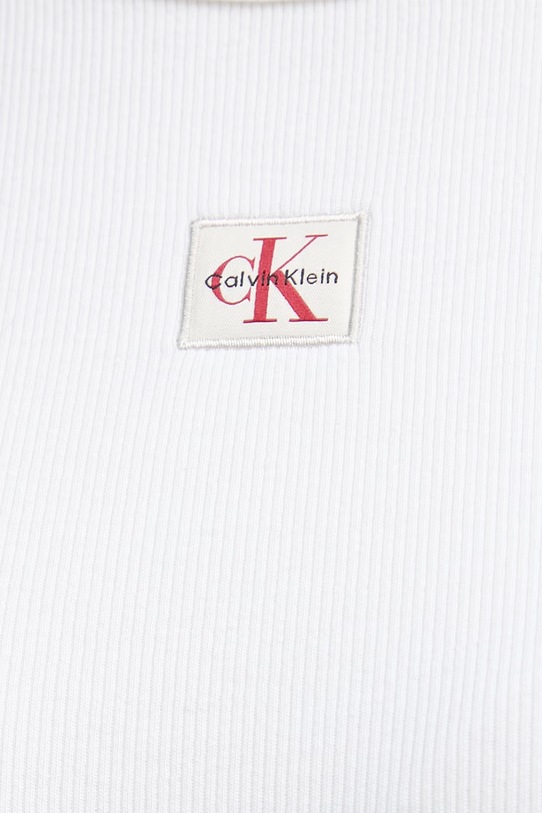 Calvin Klein Jeans top dámský bavlněný s elastanem LV047F246G béžová