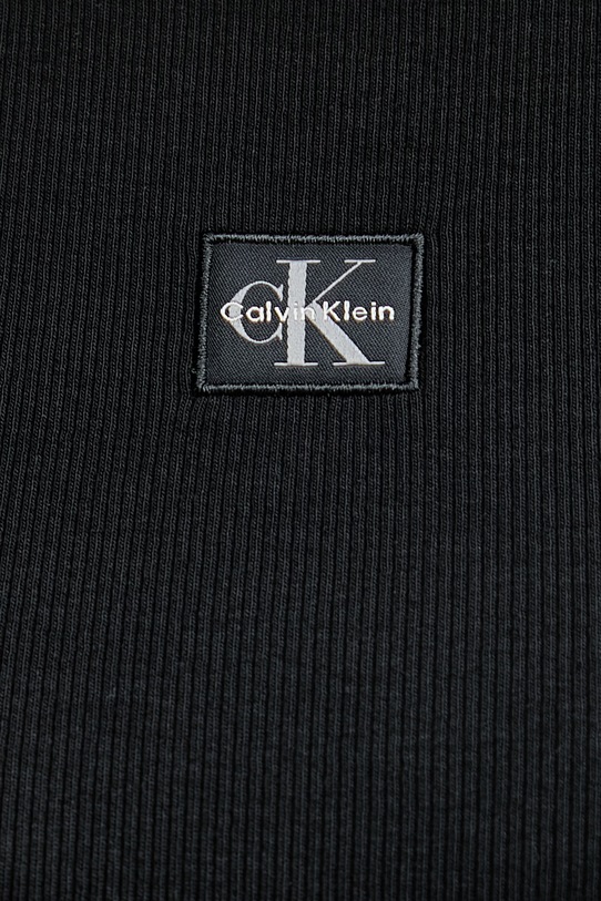 Calvin Klein Jeans top ženski bombaž z elastanom LV047F246G črna