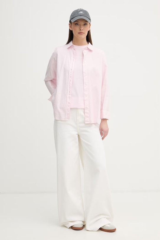 Calvin Klein Jeans tričko dámske bavlnené LV047C811G ružová SS26