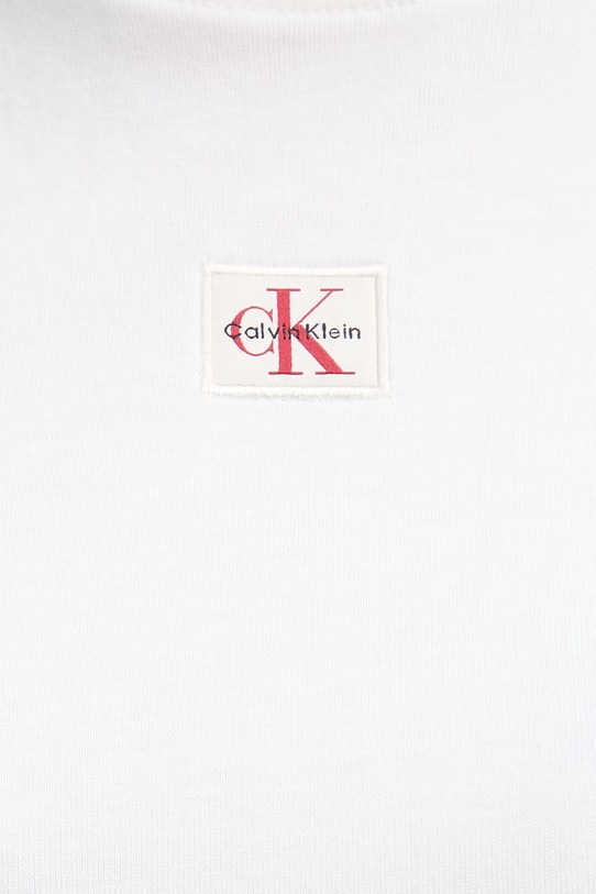 Calvin Klein Jeans T-shirt damski bawełniany LV047F227G beżowy