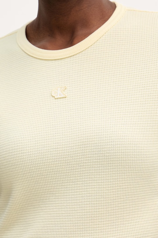 Calvin Klein Jeans tričko dámske s bavlnou LV047F233G žltá