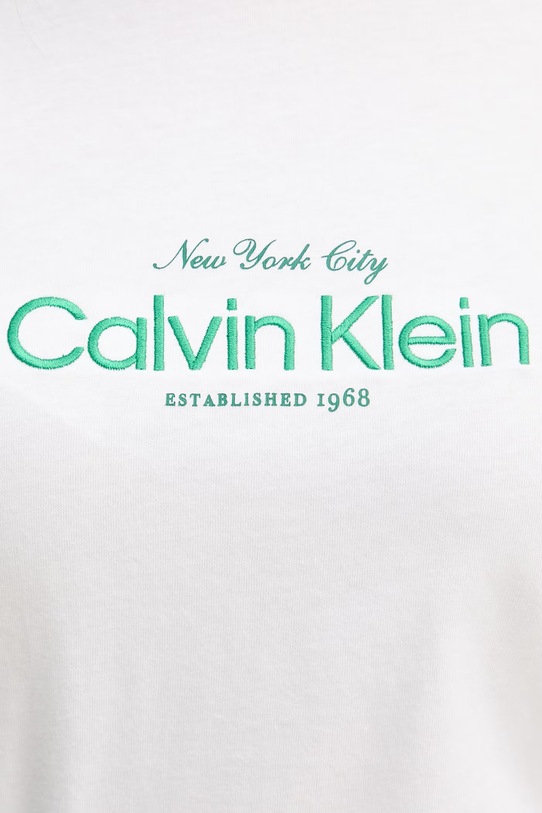 Calvin Klein Jeans kratka majica ženska bombažna LV047F810G bela