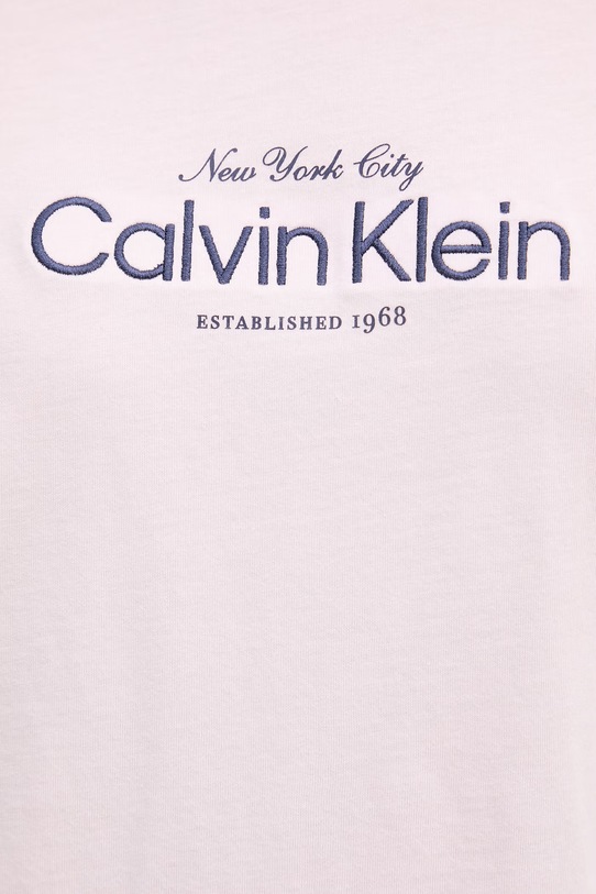 Calvin Klein Jeans T-shirt damski bawełniany LV047F810G różowy