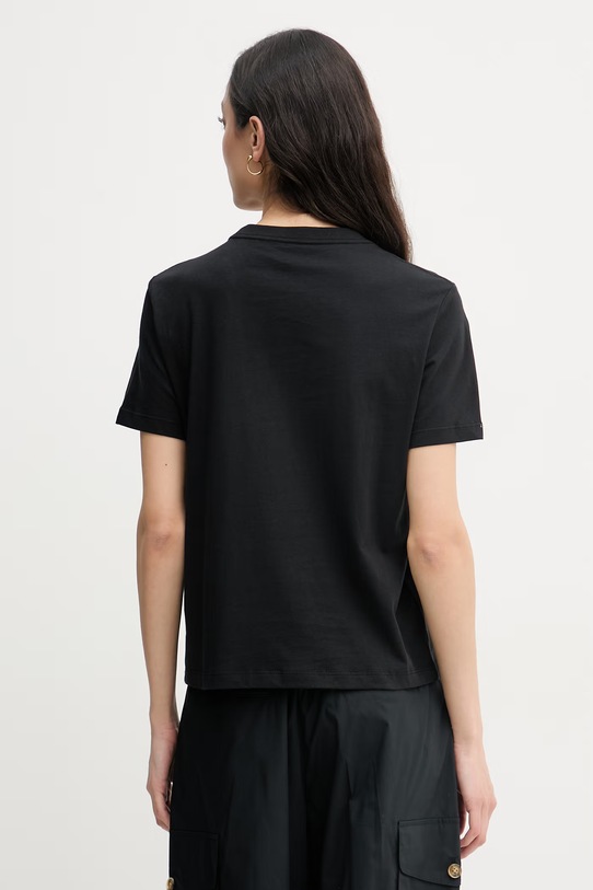 Oblačila Calvin Klein Jeans kratka majica ženska bombažna LV047F810G črna