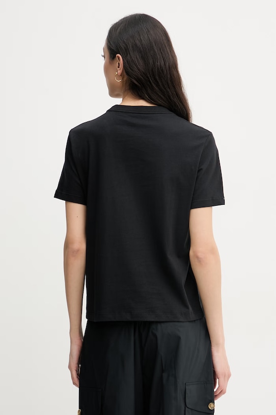 Oblačila Calvin Klein Jeans kratka majica ženska bombažna LV047F810G črna