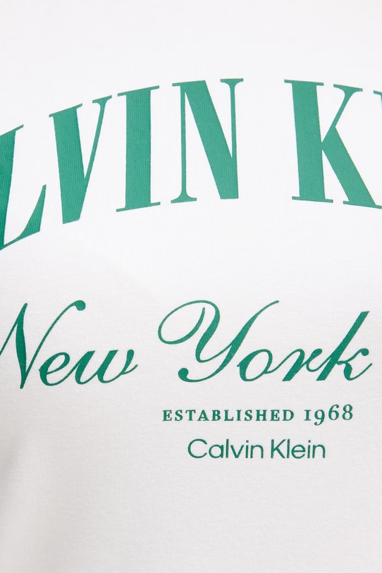 Calvin Klein Jeans T-shirt damski bawełniany z elastanem LV047F815G beżowy