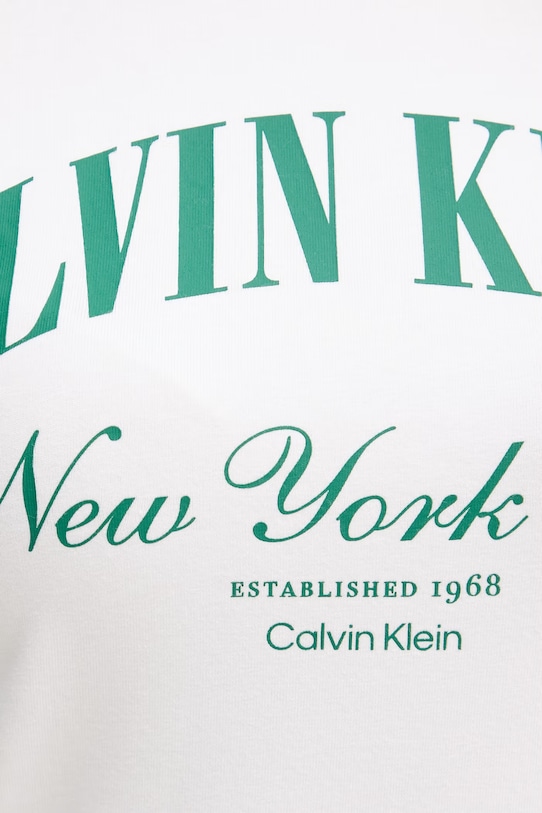 Calvin Klein Jeans tričko dámské bavlněné s elastanem LV047F815G béžová