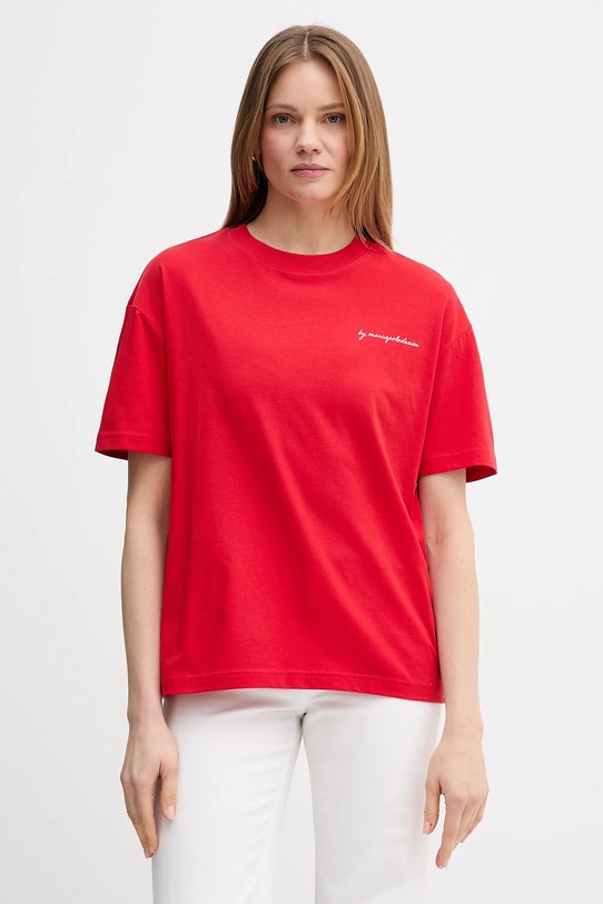Odzież Marc O'Polo t-shirt bawełniany 5000008111 czerwony