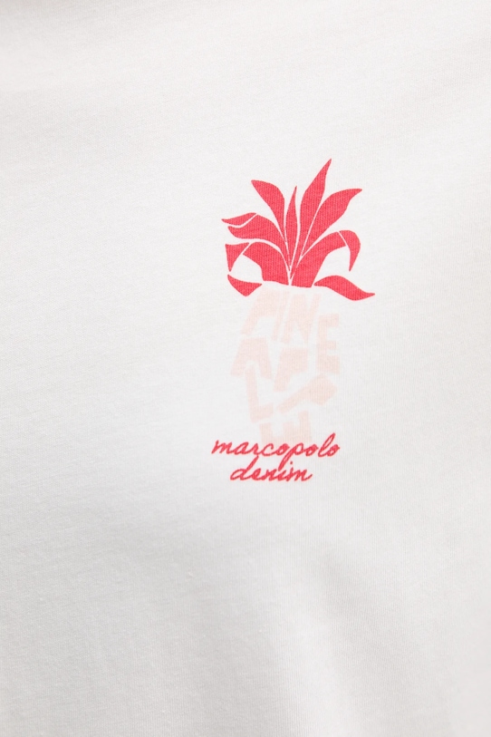 Marc O'Polo t-shirt bawełniany 5000008180 beżowy