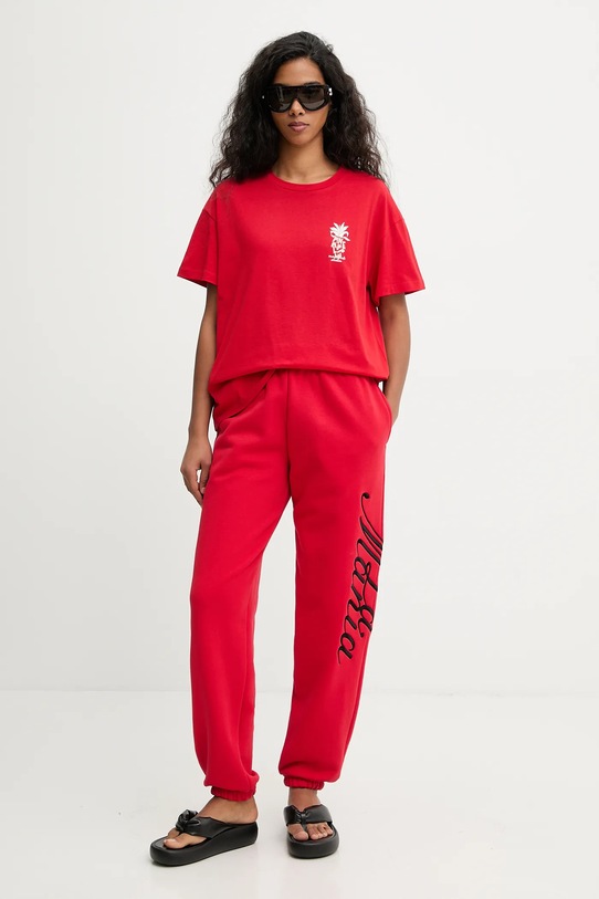 Marc O'Polo t-shirt bawełniany 5000008180 czerwony SS26