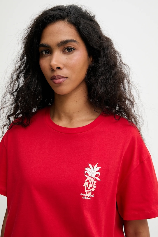 Marc O'Polo t-shirt bawełniany czerwony 5000008180