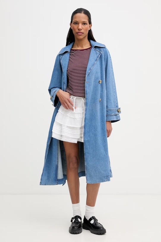 Marc O'Polo T-shirt damski bawełniany 5000008184 bordowy SS26