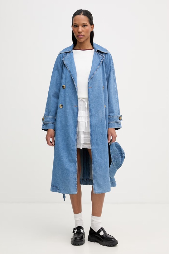 Marc O'Polo T-shirt damski bawełniany 5000009616 beżowy SS26