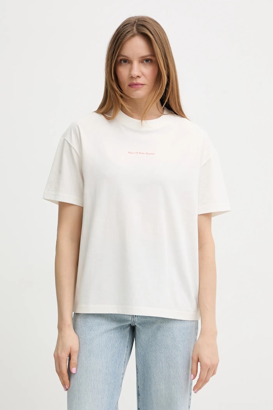 Oblečení Bavlněné tričko Marc O'Polo 5000010955 béžová
