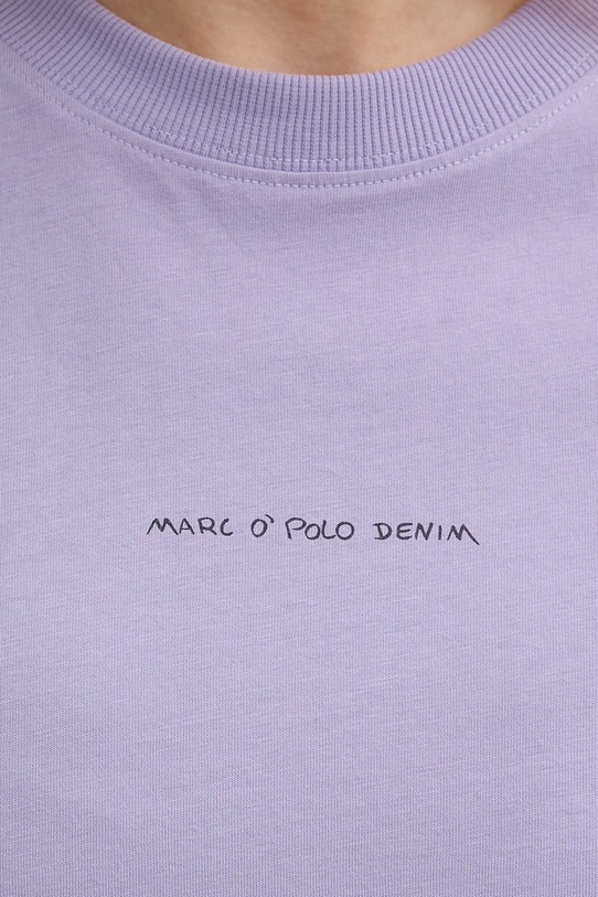 Marc O'Polo t-shirt bawełniany 5000010955 fioletowy