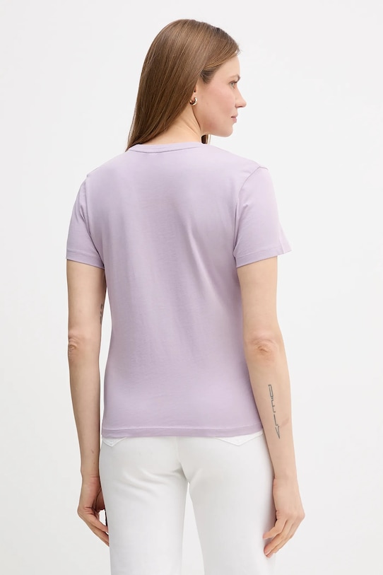 Odzież Marc O'Polo t-shirt bawełniany 5000013298 fioletowy