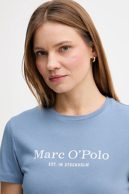 Marc O'Polo t-shirt bawełniany niebieski 5000013298