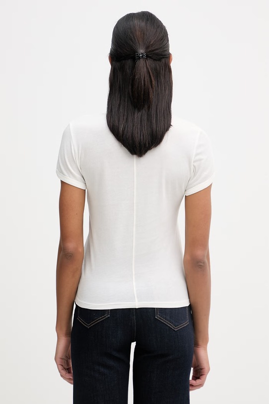 Odzież Marc O'Polo T-shirt damski bawełniany 5000013301 beżowy