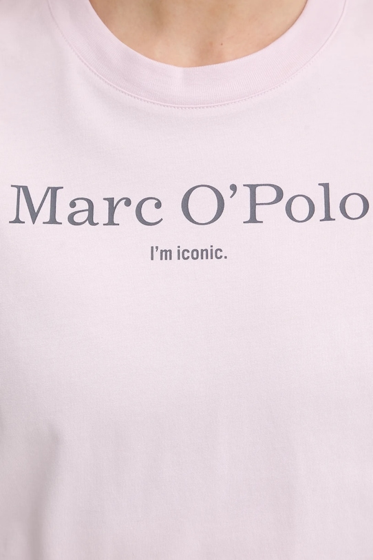 Памучна тениска Marc O'Polo 5000013306 розов