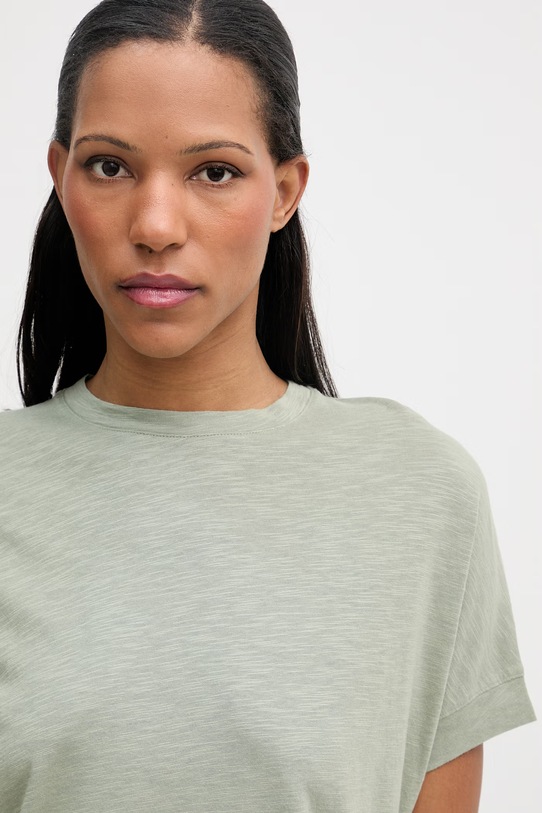 Marc O'Polo T-shirt damski z bawełną zielony 5000013307