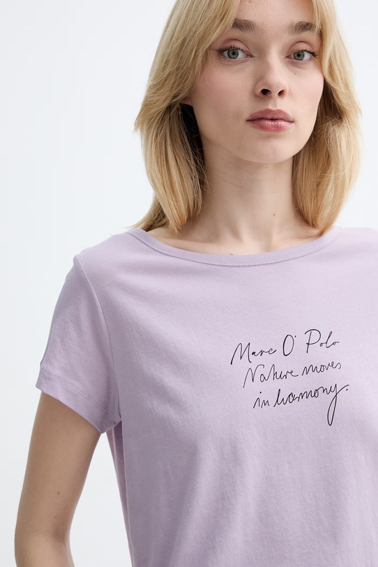 Marc O'Polo majica za žene od pamuka ljubičasta 5000013309