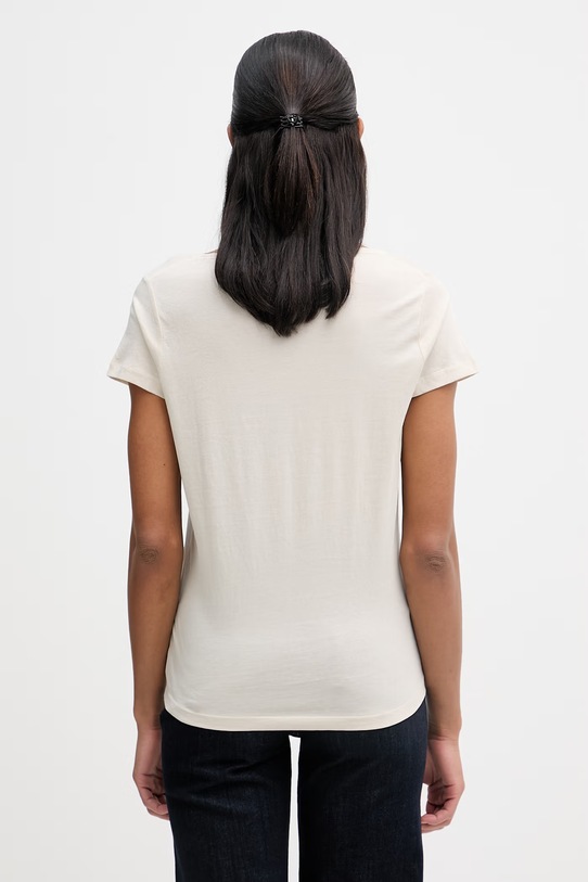 Odzież Marc O'Polo T-shirt damski bawełniany 5000013309 beżowy