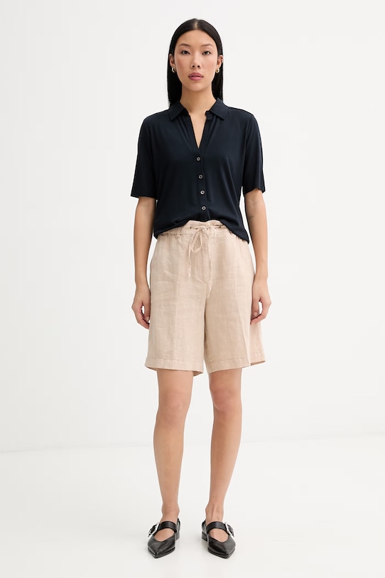 Marc O'Polo koszula damska z wiskozy 5000013317 granatowy SS26