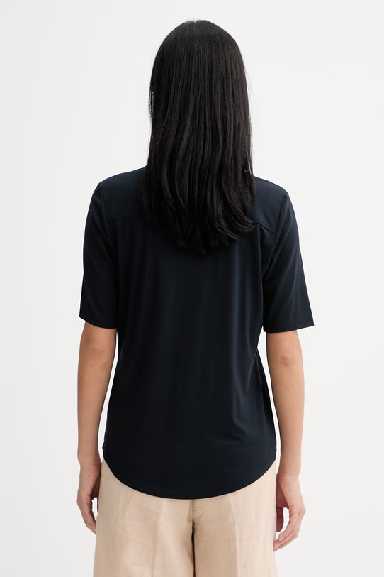 Odzież Marc O'Polo koszula damska z wiskozy 5000013317 granatowy