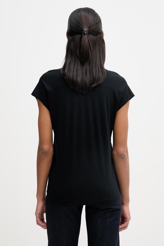 Odzież Marc O'Polo T-shirt basic damski bawełniany 5000013325 czarny