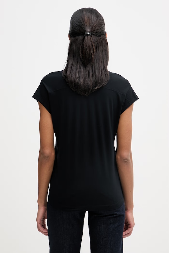 Odzież Marc O'Polo T-shirt basic damski bawełniany 5000013325 czarny