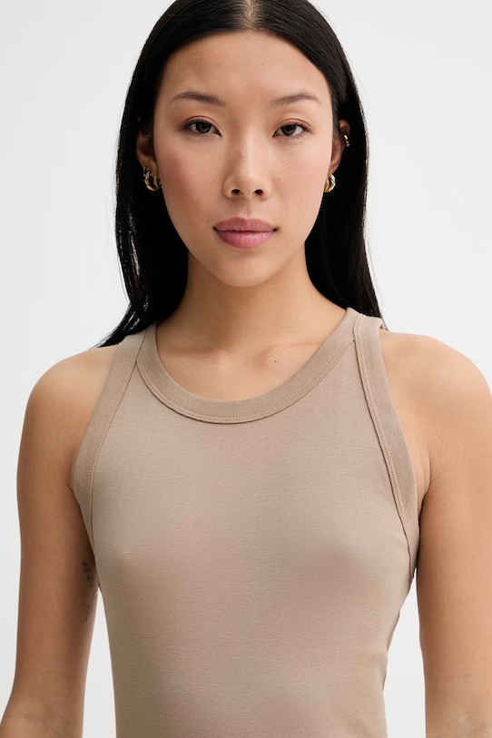 Marc O'Polo τοπ γυναικείο βαμβακερό μπεζ 5000013340