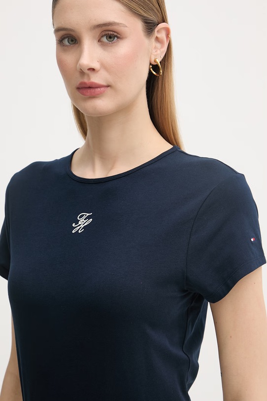 Tommy Hilfiger majica za žene SUMMER mornarsko plava WW0WW48710