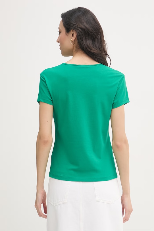 Odzież Tommy Hilfiger T-shirt damski SUMMER WW0WW48710 zielony