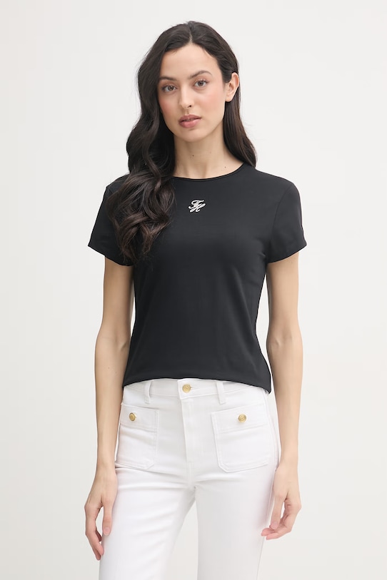 Tommy Hilfiger majica za žene SUMMER crna WW0WW48710