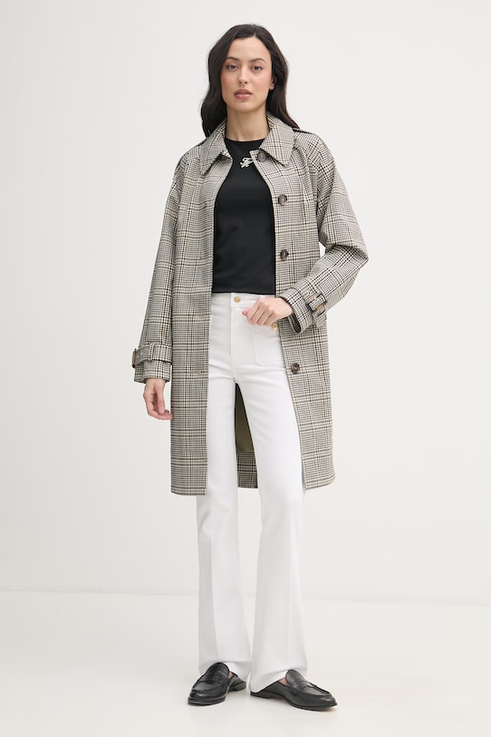 Tommy Hilfiger majica za žene SUMMER WW0WW48710 crna SS26