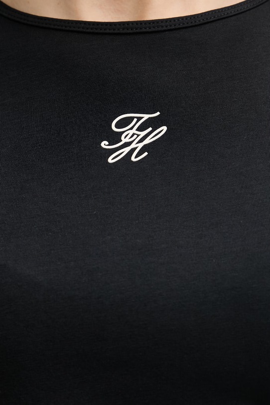 Tommy Hilfiger majica za žene SUMMER WW0WW48710 crna