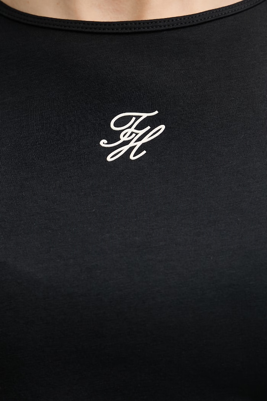 Tommy Hilfiger majica za žene SUMMER WW0WW48710 crna