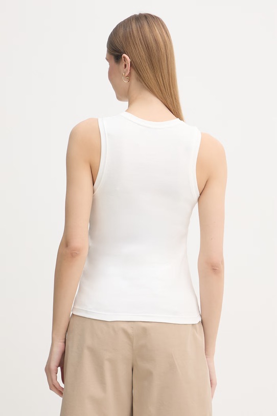 Oblečenie Tommy Hilfiger top dámsky bavlnený WW0WW47806 biela