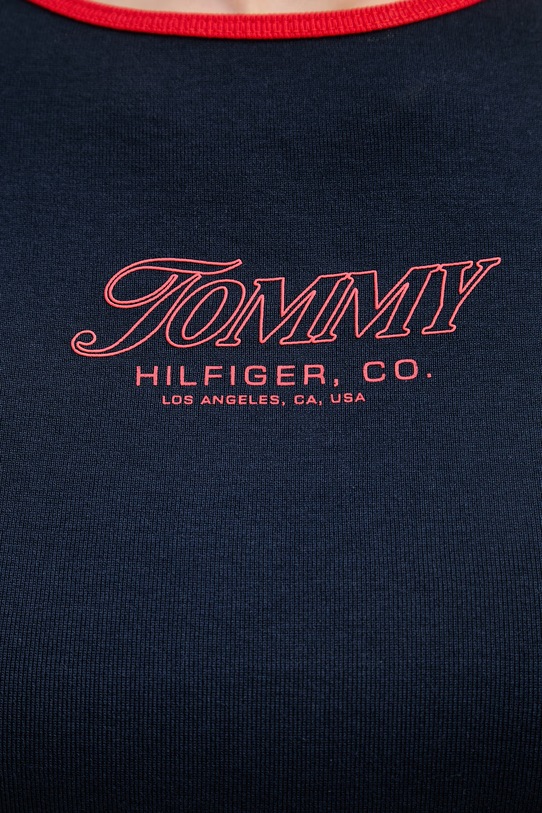 Tommy Hilfiger t-shirt damski bawełniany WW0WW49245 granatowy