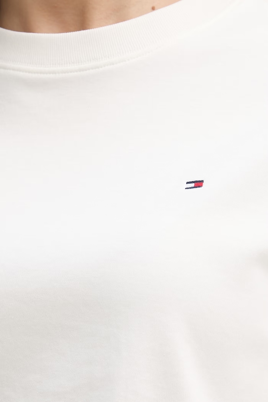 Tommy Hilfiger t-shirt damski bawełniany WW0WW49646 beżowy