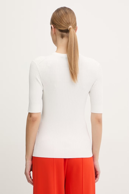 Odzież Fusalp t-shirt basic damski z wiskozą JADOU H1112 biały