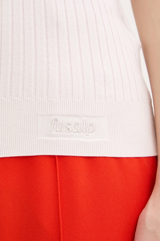 Fusalp t-shirt basic damski z wiskozą JADOU H1112 biały