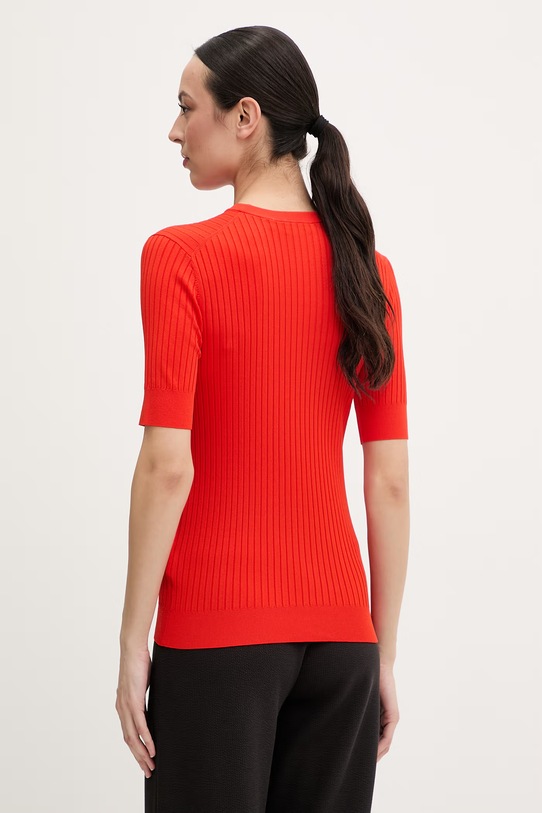 Odzież Fusalp t-shirt basic damski z wiskozą JADOU H1112 pomarańczowy