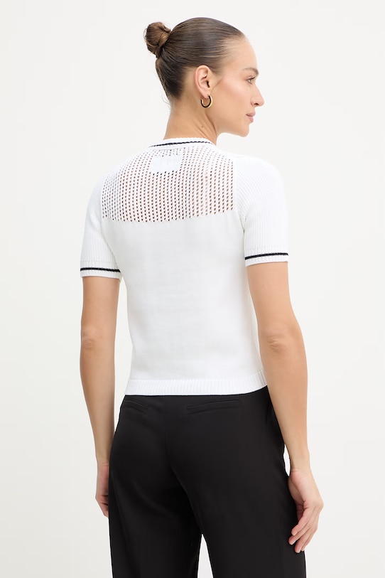 Odzież Iceberg sweter bawełniany A013.7604 biały