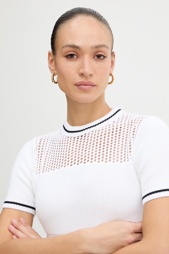 Iceberg sweter bawełniany biały A013.7604