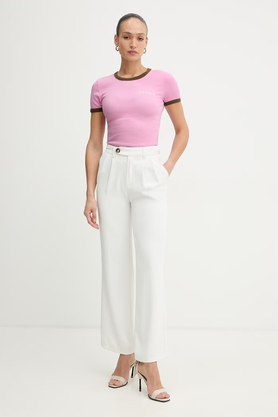 Iceberg t-shirt F071.6302. różowy SS26