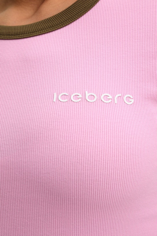 Iceberg t-shirt F071.6302. różowy